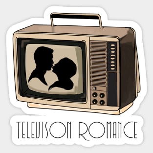 Television Romance- Vintage-Relationship Sticker